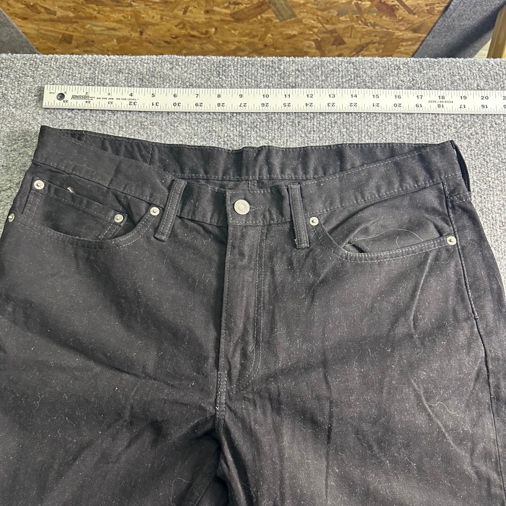Levi's Jeans Mens Size 34x30 Black 514 Straight Fit Denim Casual Classic Pants - Picture 5 of 7